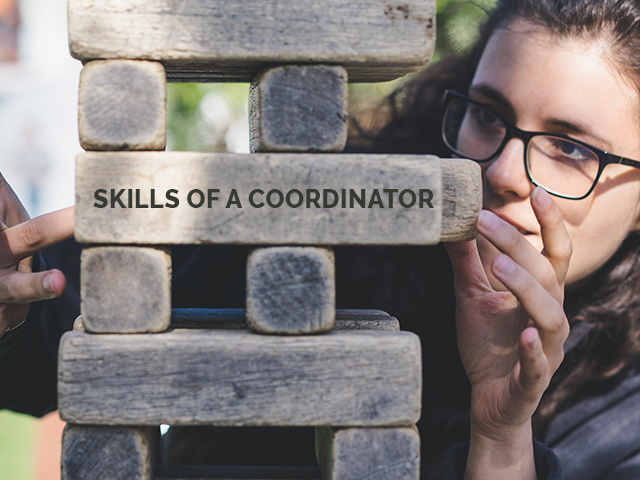 What skills does a coordinator need to hold (firmly) the reins of a project?