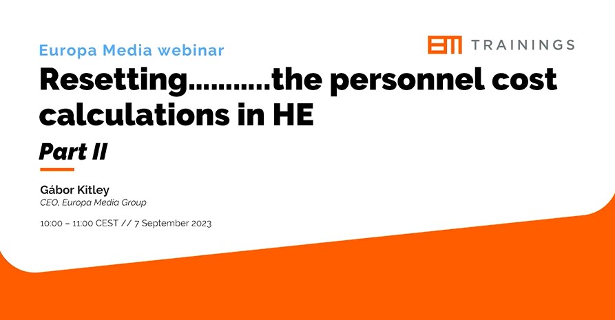 Resetting time-recording for Horizon Europe's personnel cost rules (September 2023)